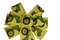 Summer Wired Wreath Bow - Green Tractors on Yellow product 1